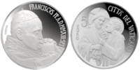 5 Euro Pontifikatsbeginn  2013