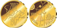 100 Euro Unabhängigkeit  2007