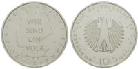 10 Euro Deutsche Einheit Deutschland 2010