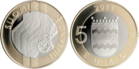 5 Euro Uusimaa  2011