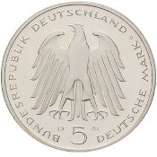 5 DM Gedenkmünzen
