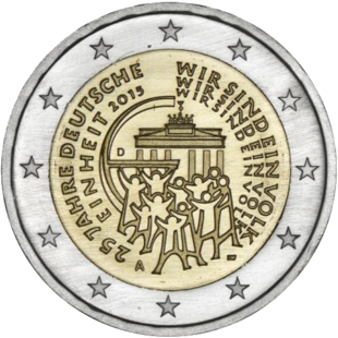 2 Euro Deutsche Einheit Deutschland 2015