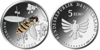 5 Euro Hainschwebfliege Deutschland 2024