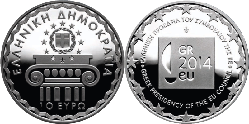 10 Euro EU-Präsidentschaft Griechenland 