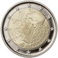 2 Euro Münze - Erasmus-Programm 2022 - Muenzen.eu