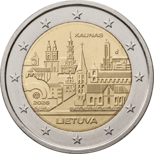 2 Euro Kaunas Litauen 2026