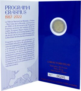 2 Euro Erasmus - Spanien 2022 - Muenzen.eu