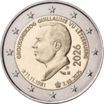 2 Euro Guillaume Luxemburg 
