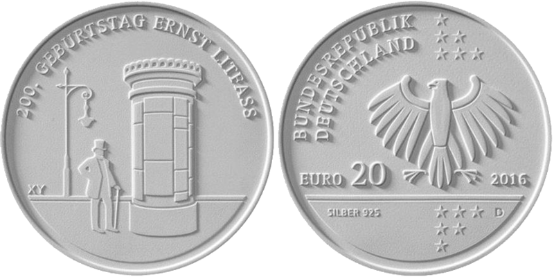 20 Euro Litfaß Deutschland 
