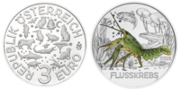 3 Euro Flusskrebs  2019