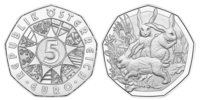 5 Euro Hasen Österreich 