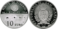 10 Euro Brücke Tiberius  2014