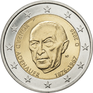 2 Euro Adenauer Deutschland 2026
