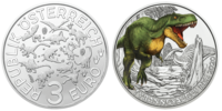 3 Euro Tyrannosaurus rex  2020