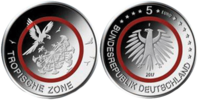 5 Euro Tropische Zone Deutschland 2017
