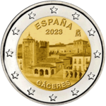 2 Euro Cáceres Spanien 