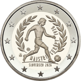 2 Euro Fussball-EM 1976 Slowakei 2026