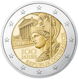 2 Euro Republik Österreich 2018