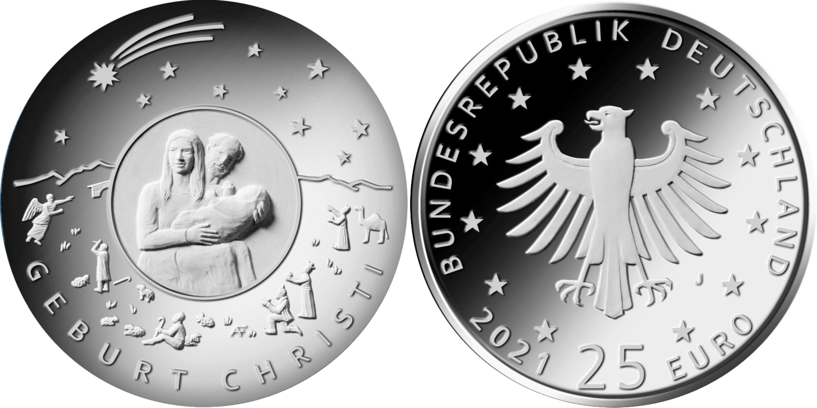 25 Euro Münze Weihnachten Geburt Christi Muenzen.eu