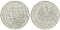 10 Euro Liszt  2011