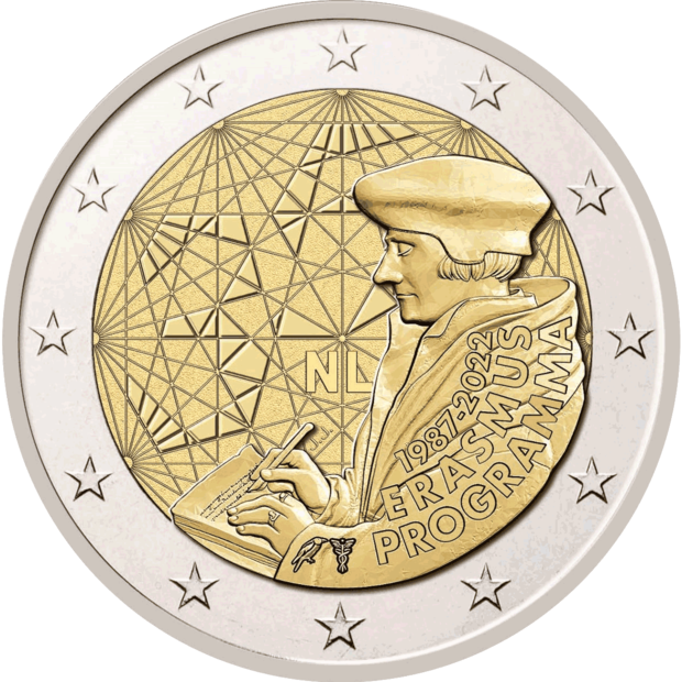 2 Euro Erasmus - Niederlande 2022 - Muenzen.eu