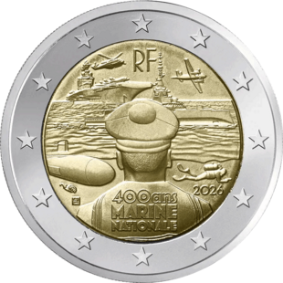 2 Euro Marine Frankreich 2026