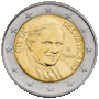 2 Euro Vatikan Papst Benedikt