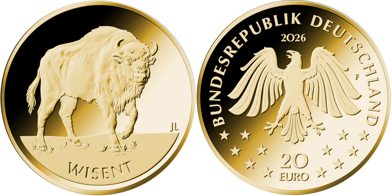 20 Euro Wisent Deutschland 