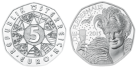 5 Euro Fledermaus  2015