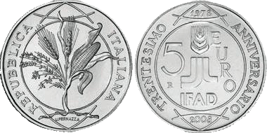 5 Euro IFAD Italien 