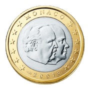 1 Euro Monaco Rainier