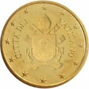 10 Cent Vatikan Wappen