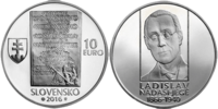 10 Euro Nádaši-Jégé  2016