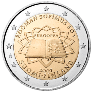 2 Euro Römische Verträge Finnland 2007