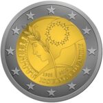 2 Euro Entwurf Europaflagge Zypern