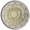 2 Euro Europaflagge Malta 2015