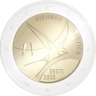 2 Euro Rauchschwalbe Estland 2023