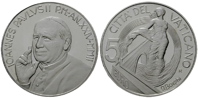 5 Euro Europa Vatikan 