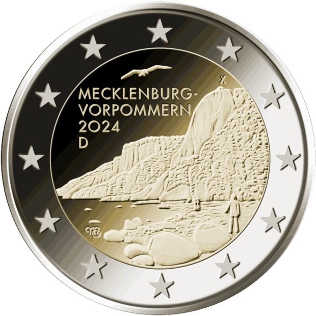 2 Euro Mecklenburg Vorpommern Deutschland 2024 Muenzen eu