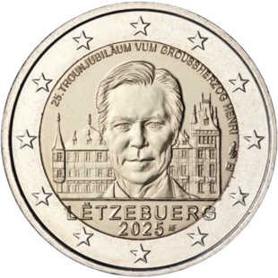 2 Euro Thronbesteigung Luxemburg 2025