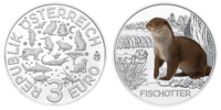 3 Euro Fischotter  2019