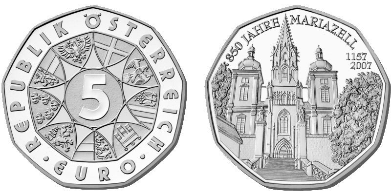 5 Euro Mariazell Österreich 