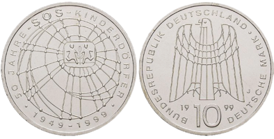10 DM Münze 10 Jahre Deutsche Einheit 2000 - Muenzen.eu