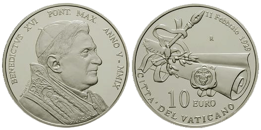 10 Euro Vatikanstadt Vatikan 