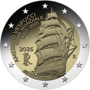 2 Euro Amerigo-Vespucci Italien 2025
