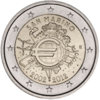 2 Euro Euro-Bargeld San Marino 2012