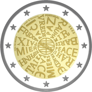2 Euro Frieden Portugal 2023