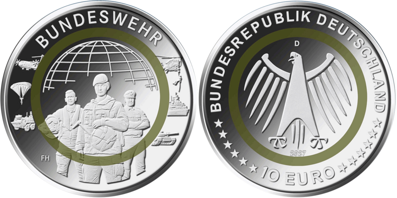 10 Euro Bundeswehr Deutschland 