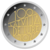 2 Euro Anerkennung Lettland 2021