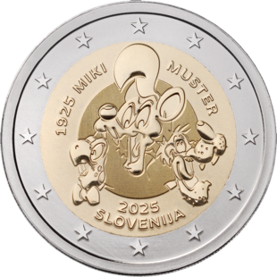 2 Euro Muster Slowenien 2025